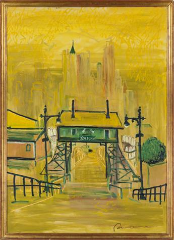 LUDWIG BEMELMANS. View from Governors Island. Soissons Dock.